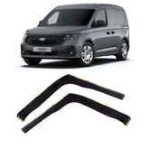 Ford Transit Connect 2024 On Stx Internal Wind Deflectors - 2pcs - Clip In Fitment - Dark Smoke